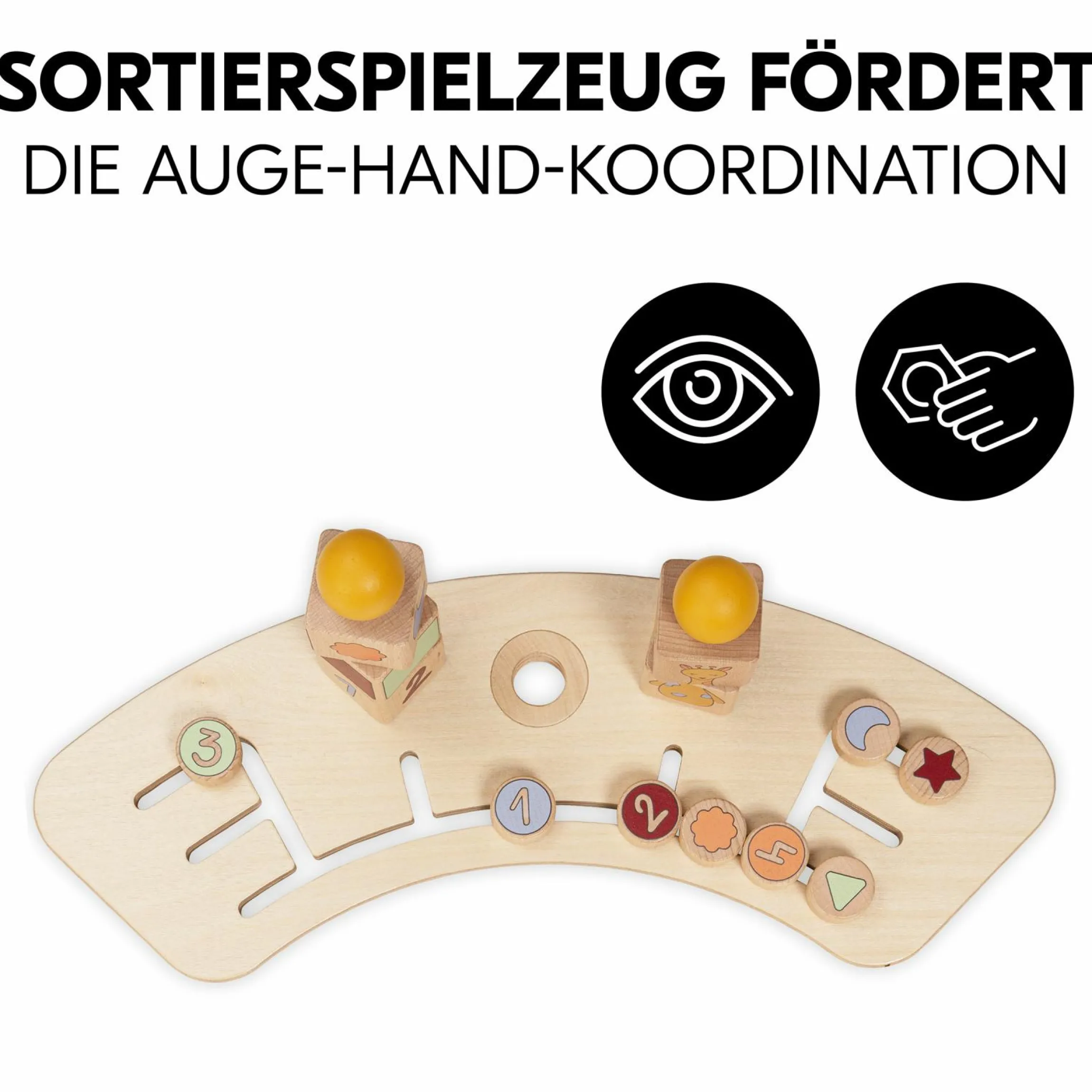 Play Tray Spiel Sorting - Sortier-Spielzeug Giraffe - für Hochstuhl Alpha+, Beta+ & Arketa