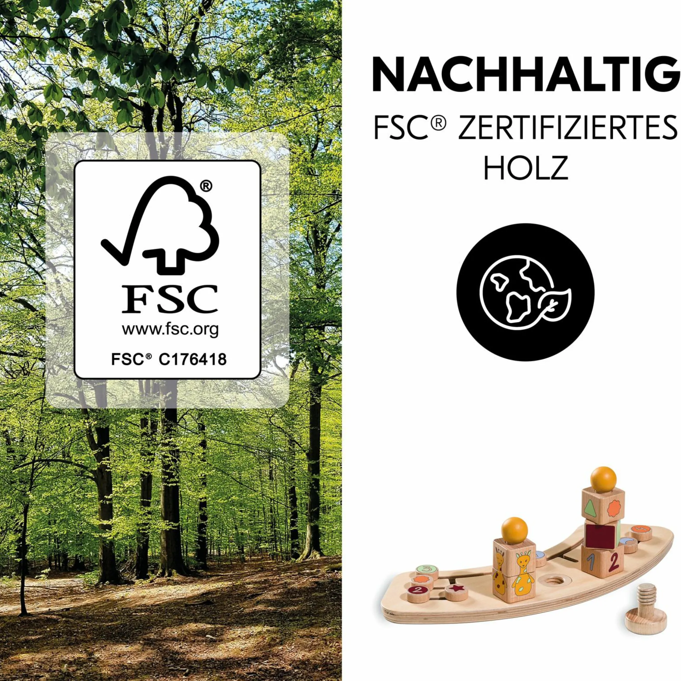 Play Tray Spiel Sorting - Sortier-Spielzeug Giraffe - für Hochstuhl Alpha+, Beta+ & Arketa