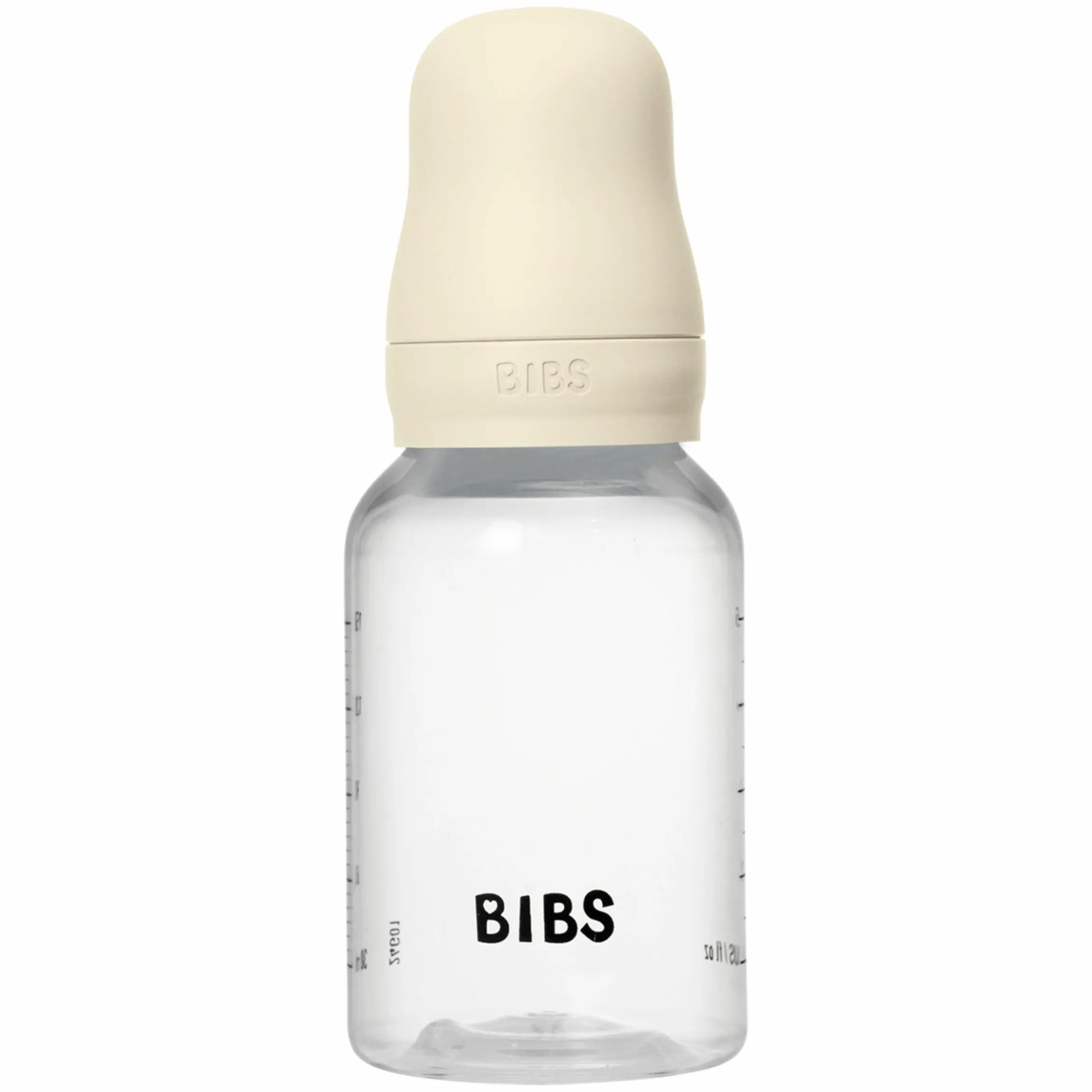 PP-Flasche Baby Bottle Round 150 ml + Silikon Trinksauger langsamer Nahrungsfluss - Ivory
