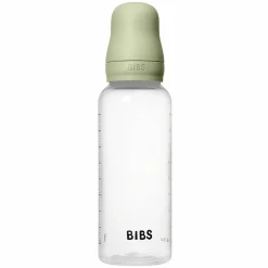 PP-Flasche Baby Bottle Round 270 ml + Latex Trinksauger mittlerer Nahrungsfluss - Sage