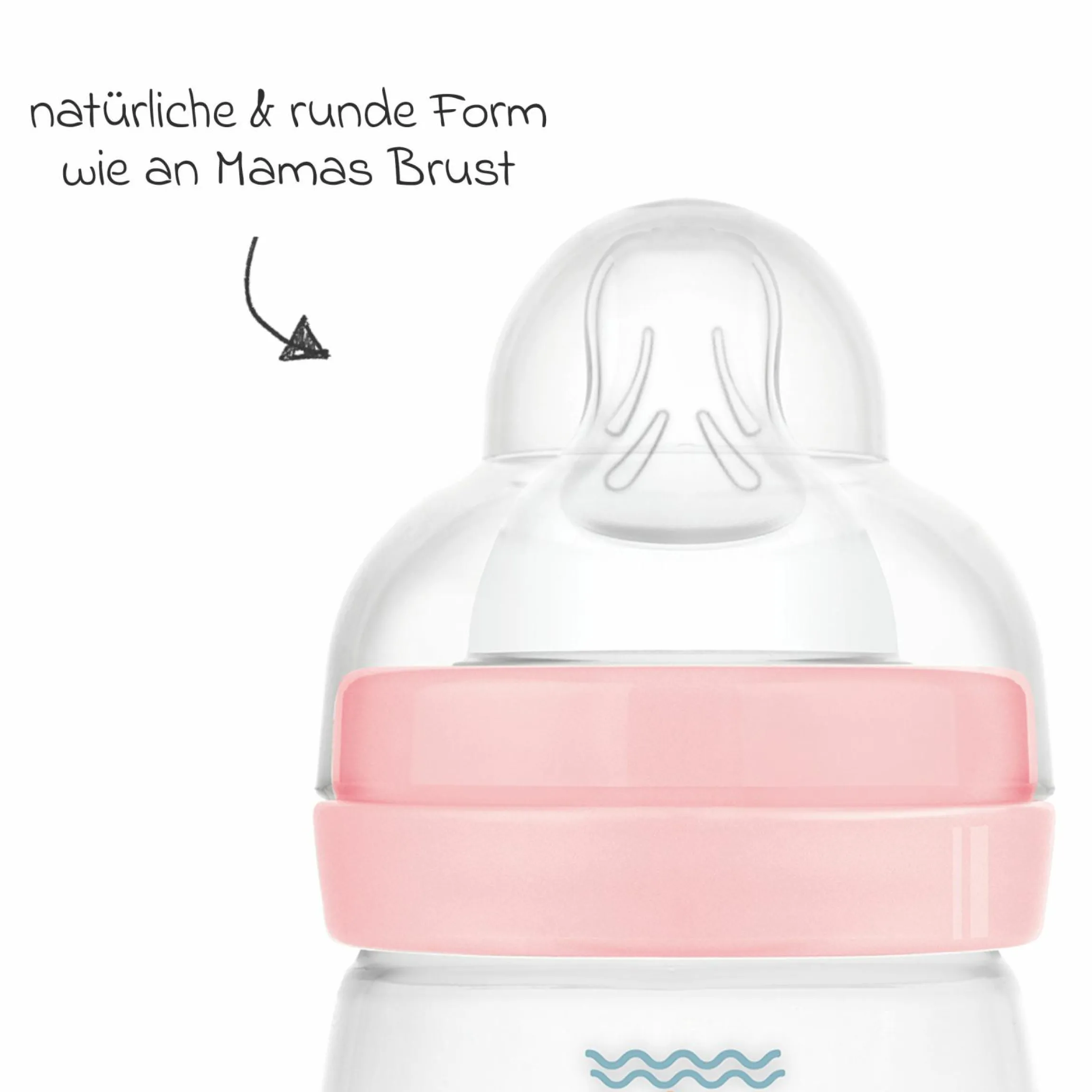 PP-Flasche Easy Start Anti-Colic 160 ml - Delfin - Rosa