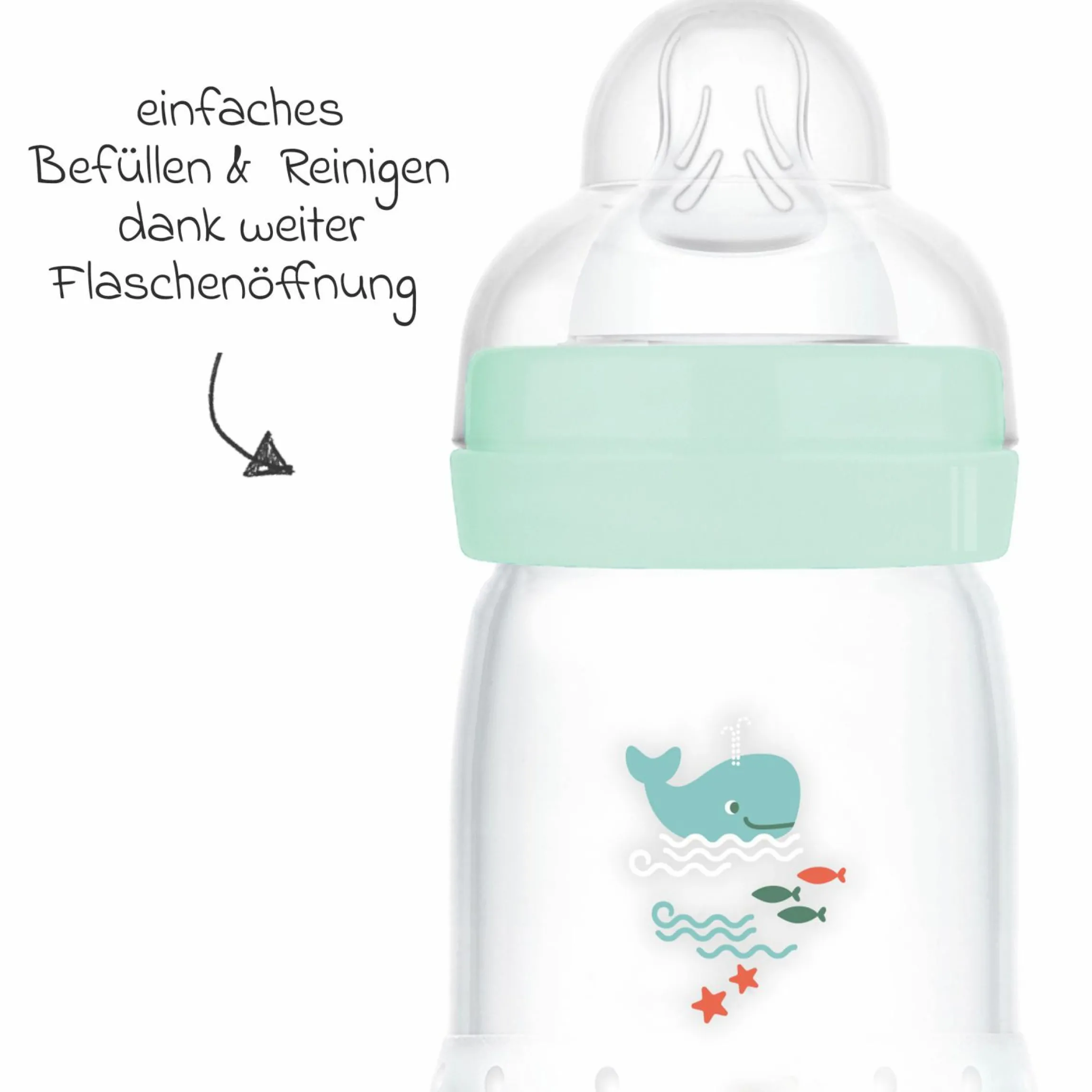 PP-Flasche Easy Start Anti-Colic 260 ml - Wal - Mint
