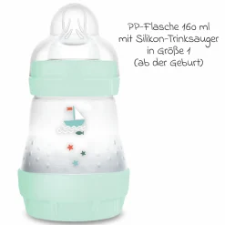 PP-Flasche Easy Start Anti-Colic 160 ml - Boot - Mint