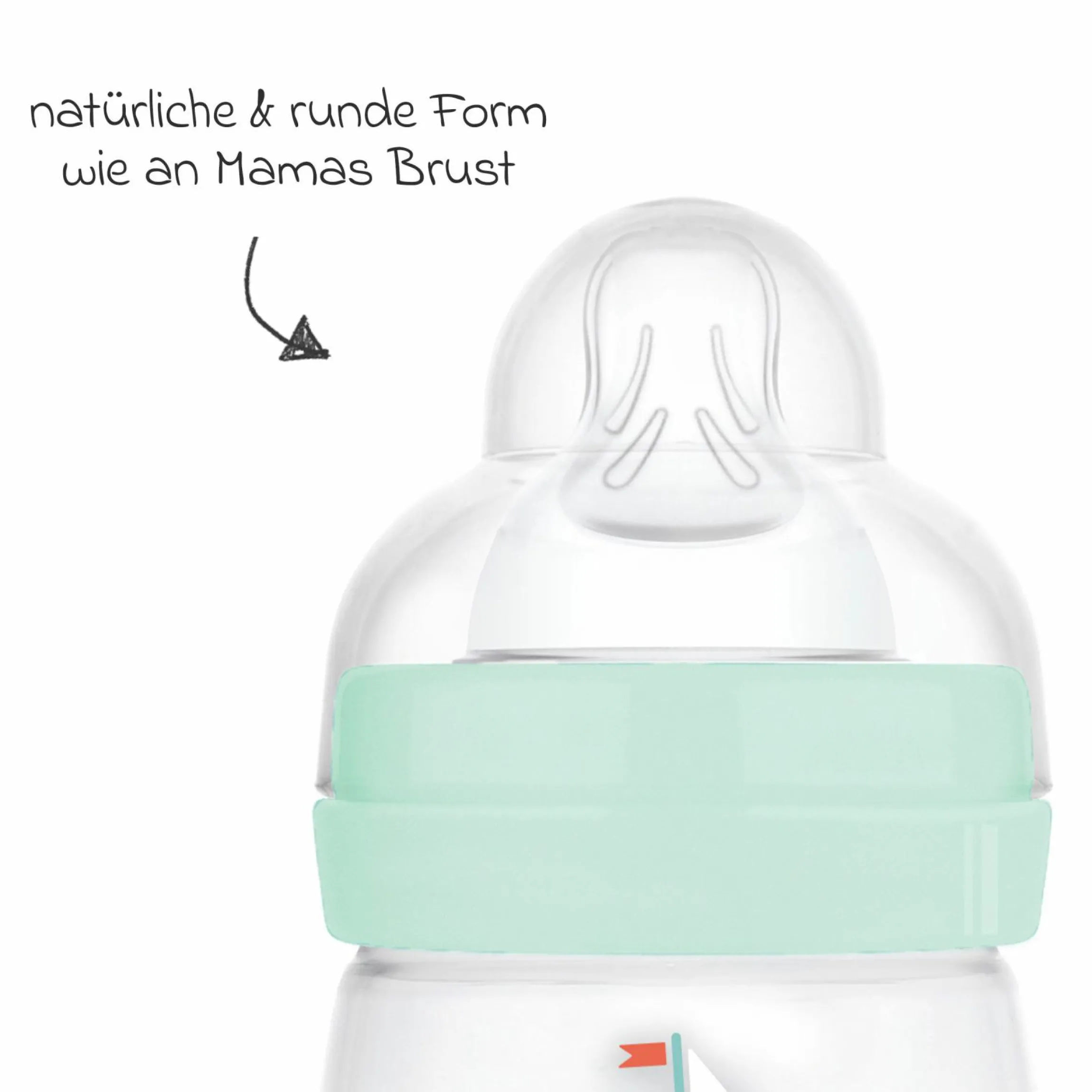 PP-Flasche Easy Start Anti-Colic 160 ml - Boot - Mint