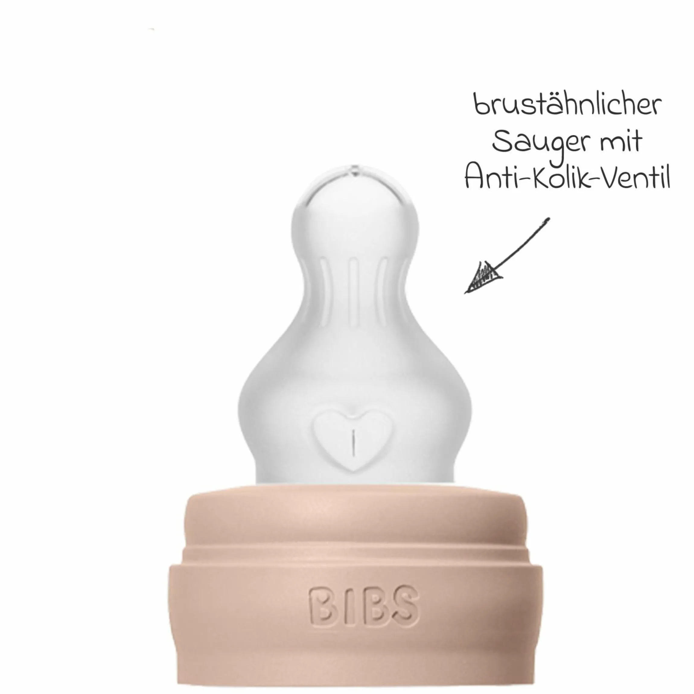 PP-Flasche 2er Pack Baby Bottle Round 150 ml + Silikon-Trinksauger - Blush