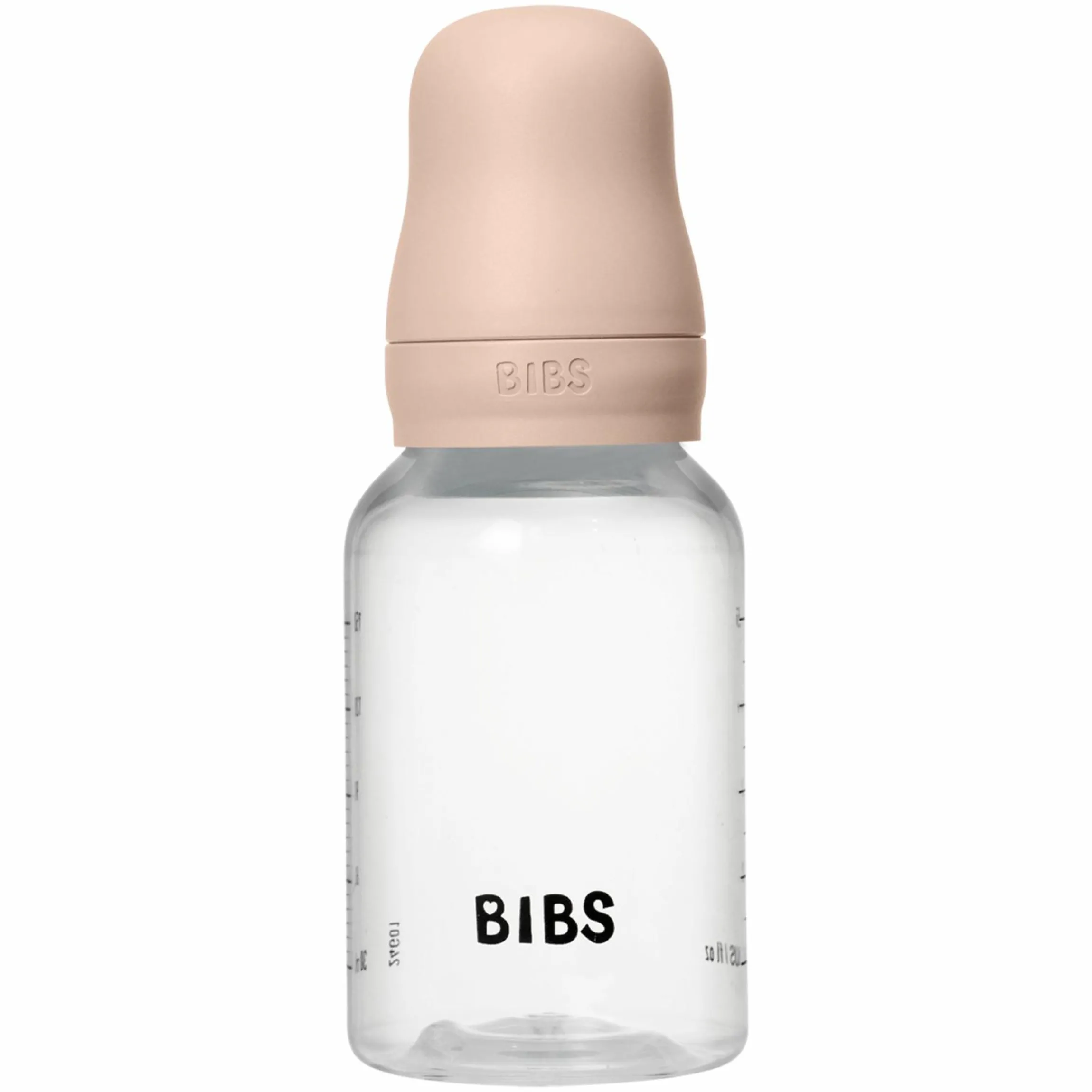 PP-Flasche 2er Pack Baby Bottle Round 150 ml + Silikon-Trinksauger - Blush