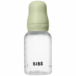 PP-Flasche 2er Pack Baby Bottle Round 150 ml + Silikon-Trinksauger - Sage