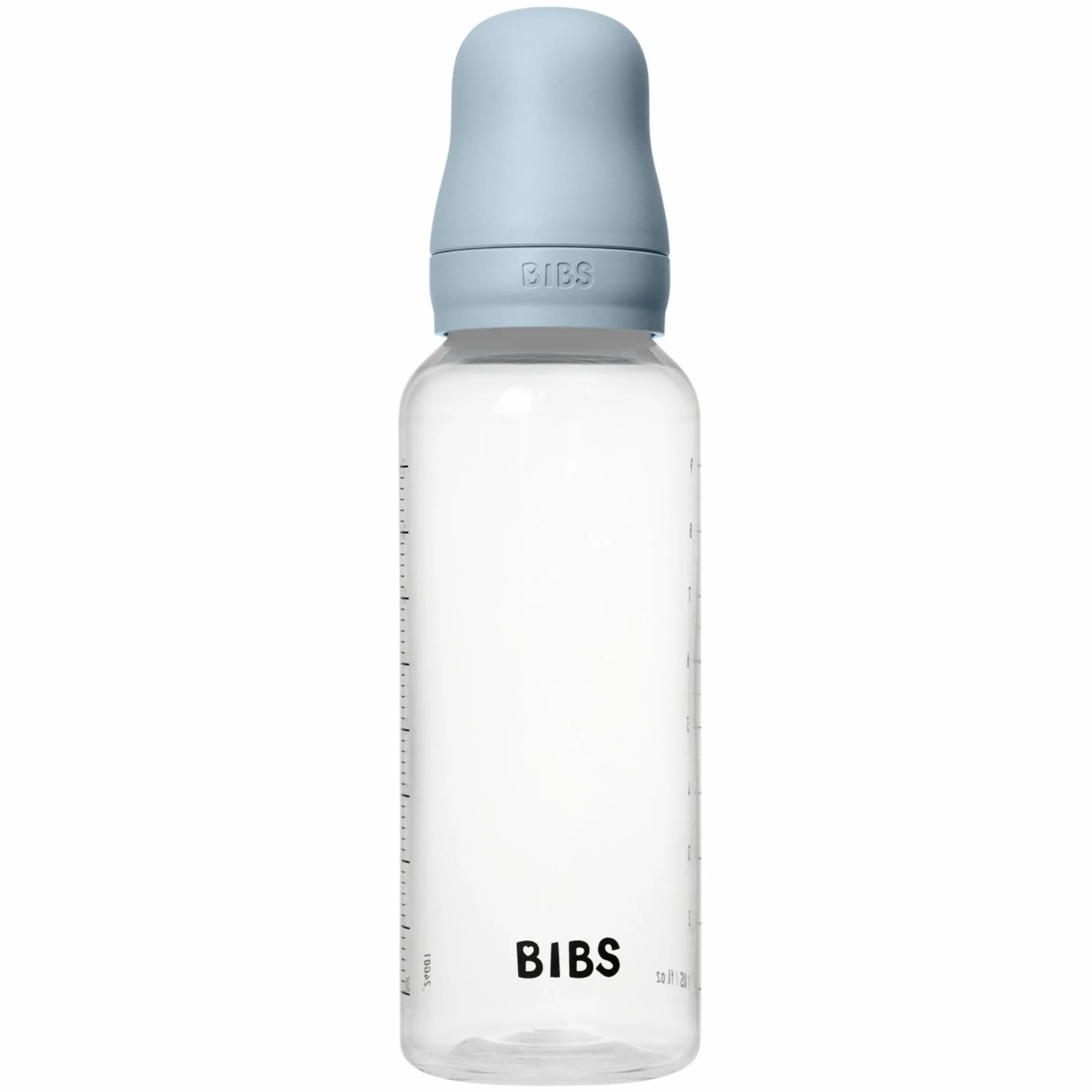 PP-Flasche 2er Pack Baby Bottle Round 270 ml + Silikon-Trinksauger - Baby Blue