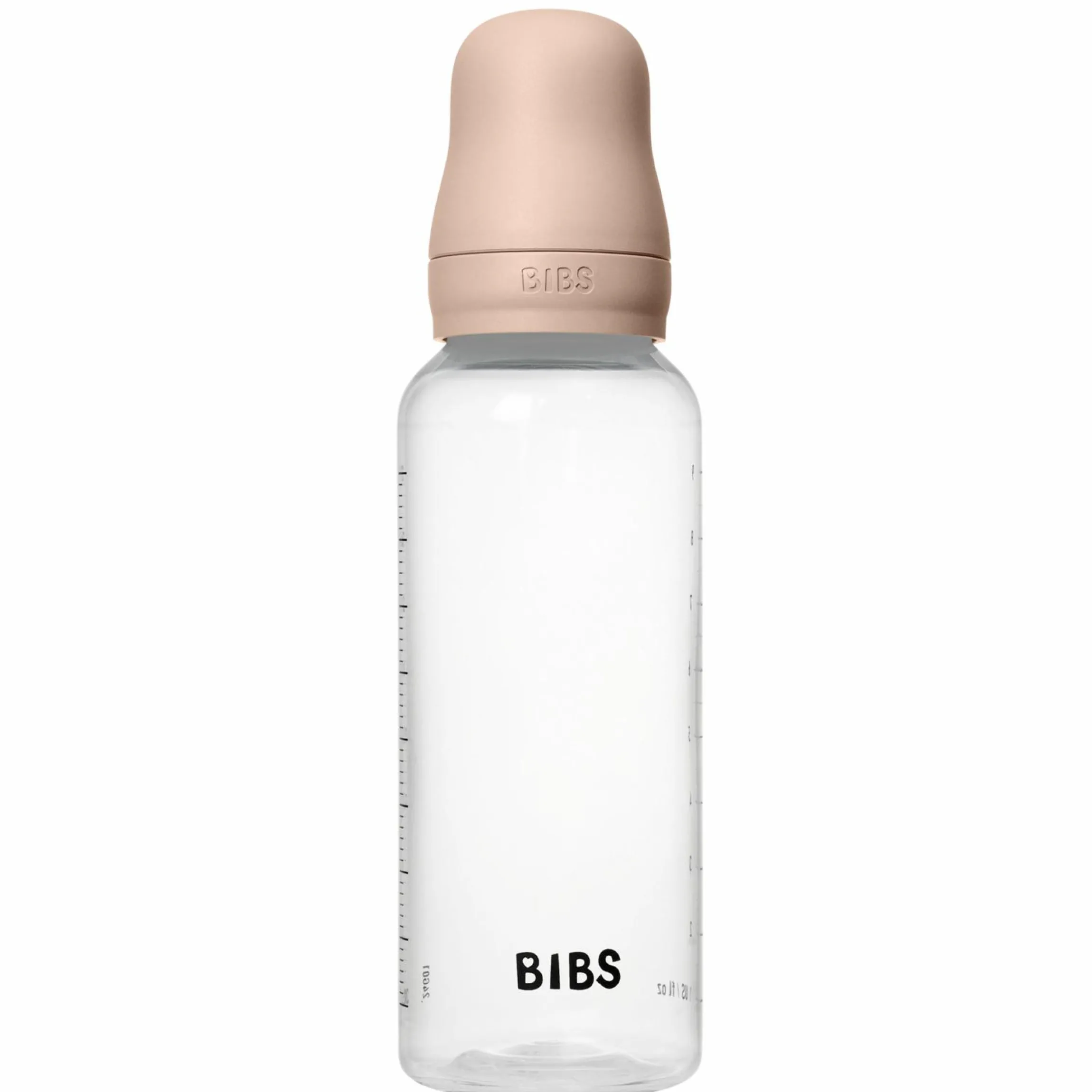 PP-Flasche 2er Pack Baby Bottle Round 270 ml + Latex-Trinksauger - Blush