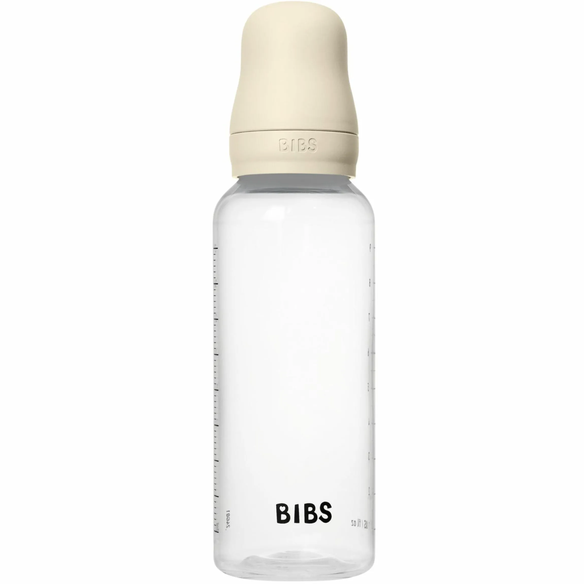 PP-Flasche 2er Pack Baby Bottle Round 270 ml + Silikon-Trinksauger - Ivory