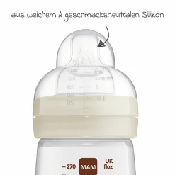 PP-Flasche 2er Pack Easy Active Baby Bottle 270 ml - Silikon Gr. 1 - Biene & Igel