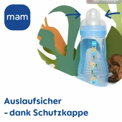 PP-Flasche 2er Pack Easy Active Baby Bottle 270 ml - Silikon Gr. 1 - Katze & Schmetterling