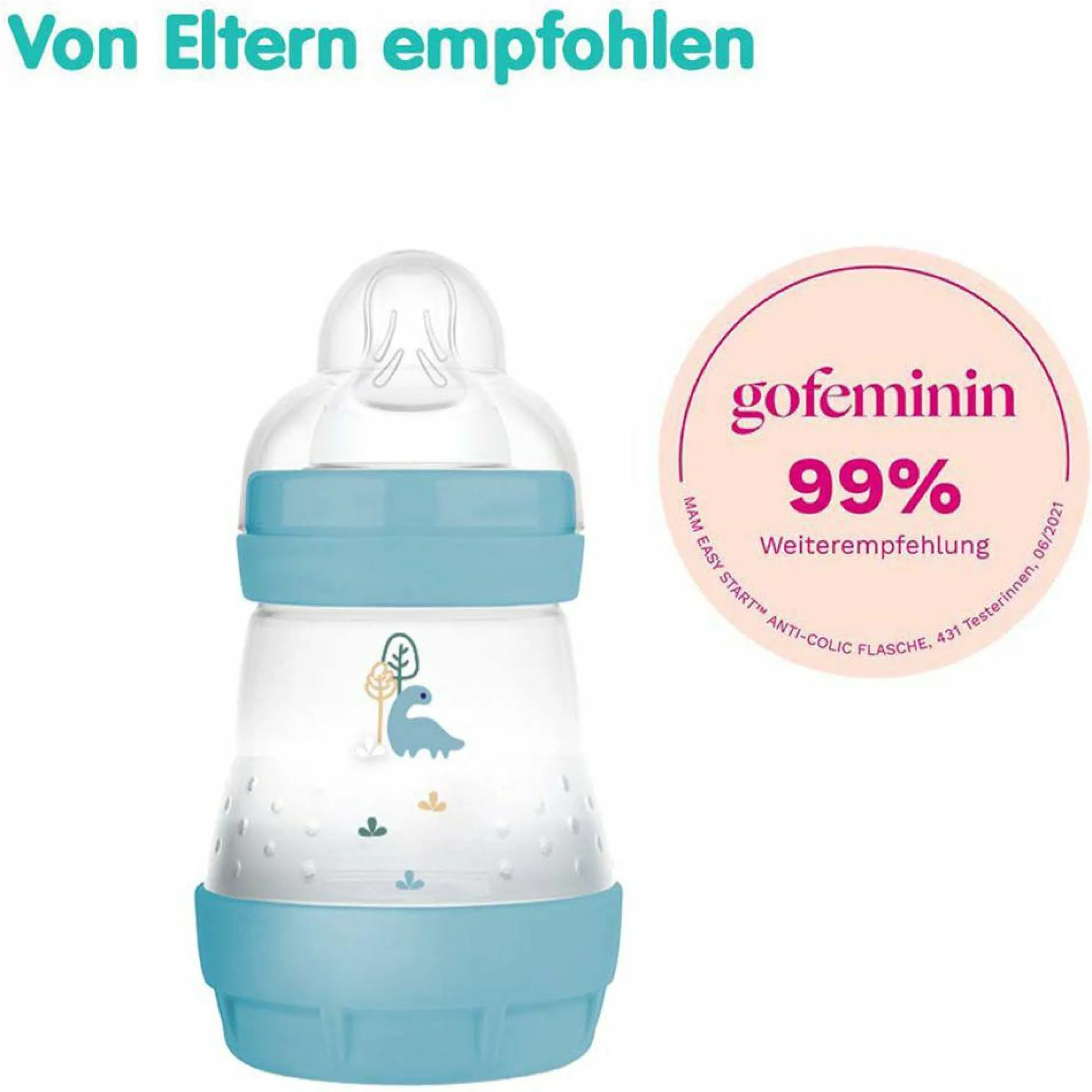 PP-Flasche 2er Pack Easy Start Anti-Colic 160 ml - Blau