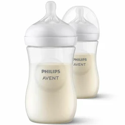 PP-Flasche 2er Pack Natural Response 260ml + Silikon-Sauger 1M+