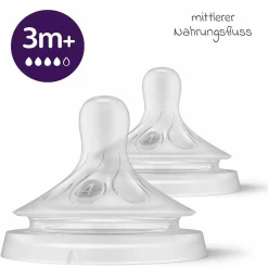 PP-Flasche 2er Pack Natural Response 330ml + Silikon-Sauger 3M+