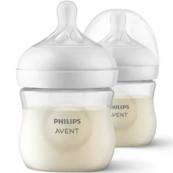PP-Flasche 2er Pack Natural Response 125ml + Silikon-Sauger 0M+