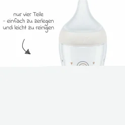 PP-Flasche 3er Pack Perfect Match 260 ml + Silikon-Sauger Gr. M - Zweige & Regenbogen