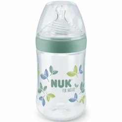 PP-Flasche for Nature 260 ml + Silikon-Sauger Gr. M - Grün