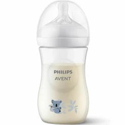 PP-Flasche Natural Response 260ml + Silikon-Sauger 1M+ - Koala