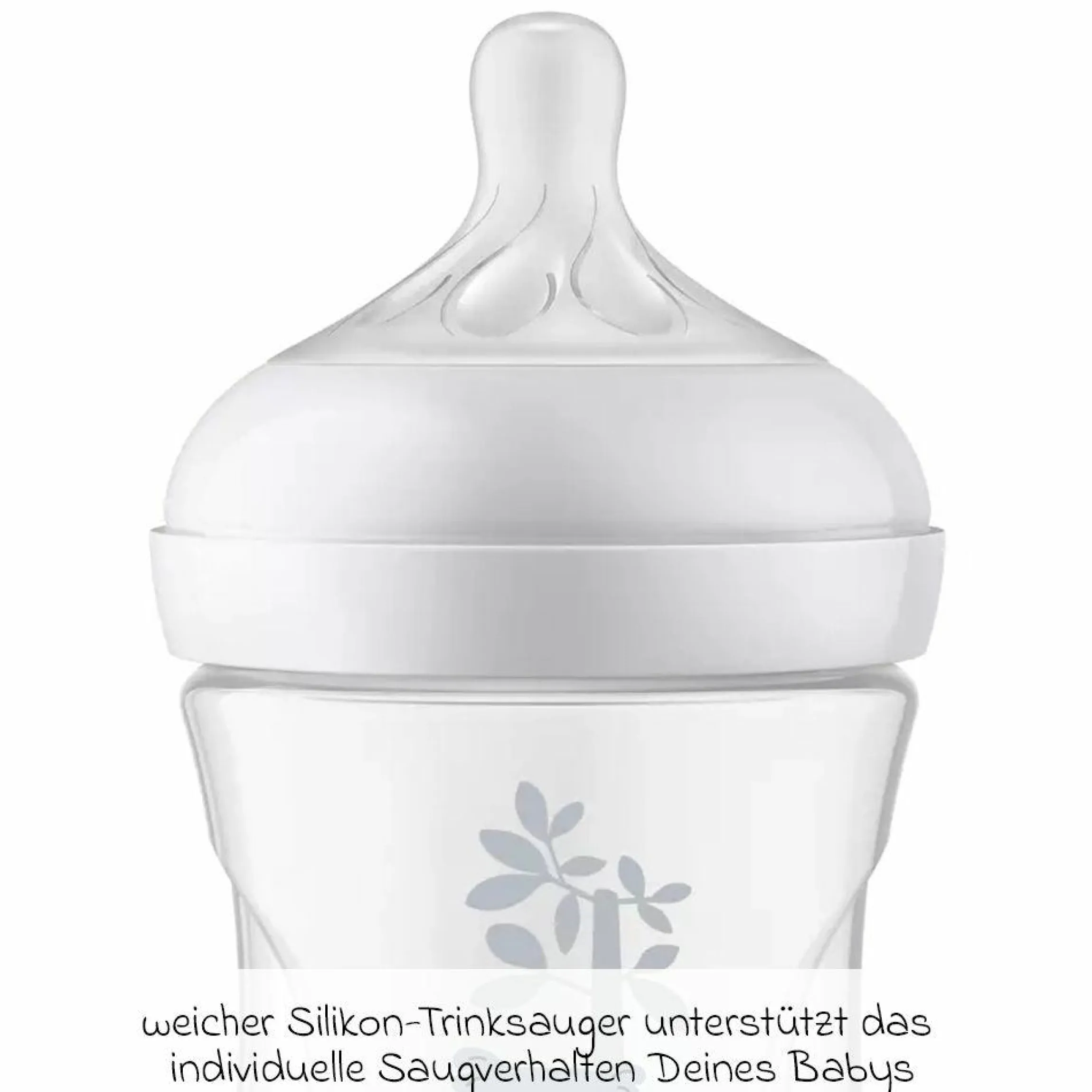 PP-Flasche Natural Response 260ml + Silikon-Sauger 1M+ - Koala