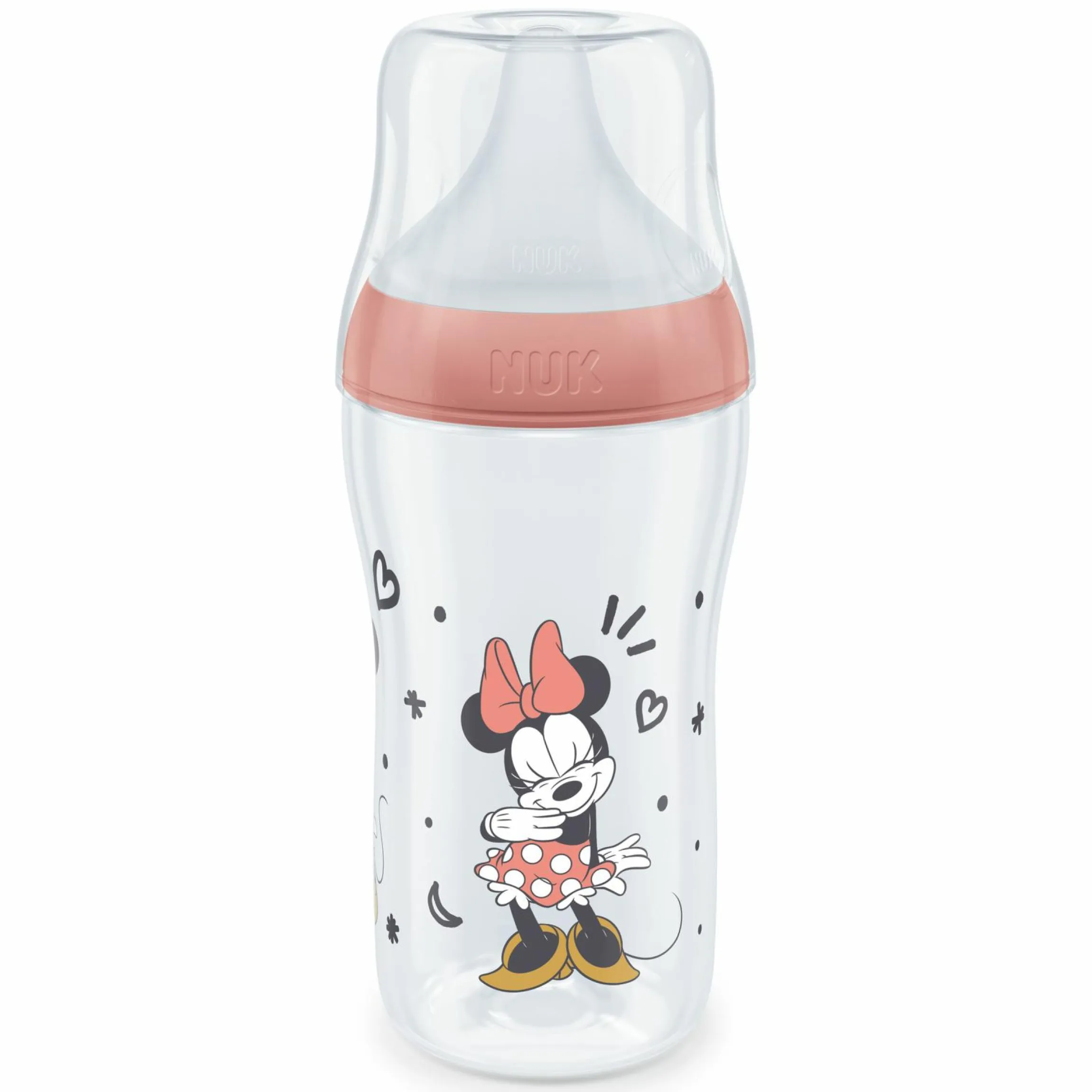 PP-Flasche Perfect Match 260 ml + Silikon-Sauger Gr. M - Disney Minnie Mouse - Rot
