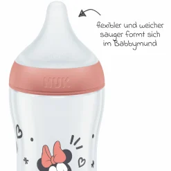 PP-Flasche Perfect Match 260 ml + Silikon-Sauger Gr. M - Disney Minnie Mouse - Rot