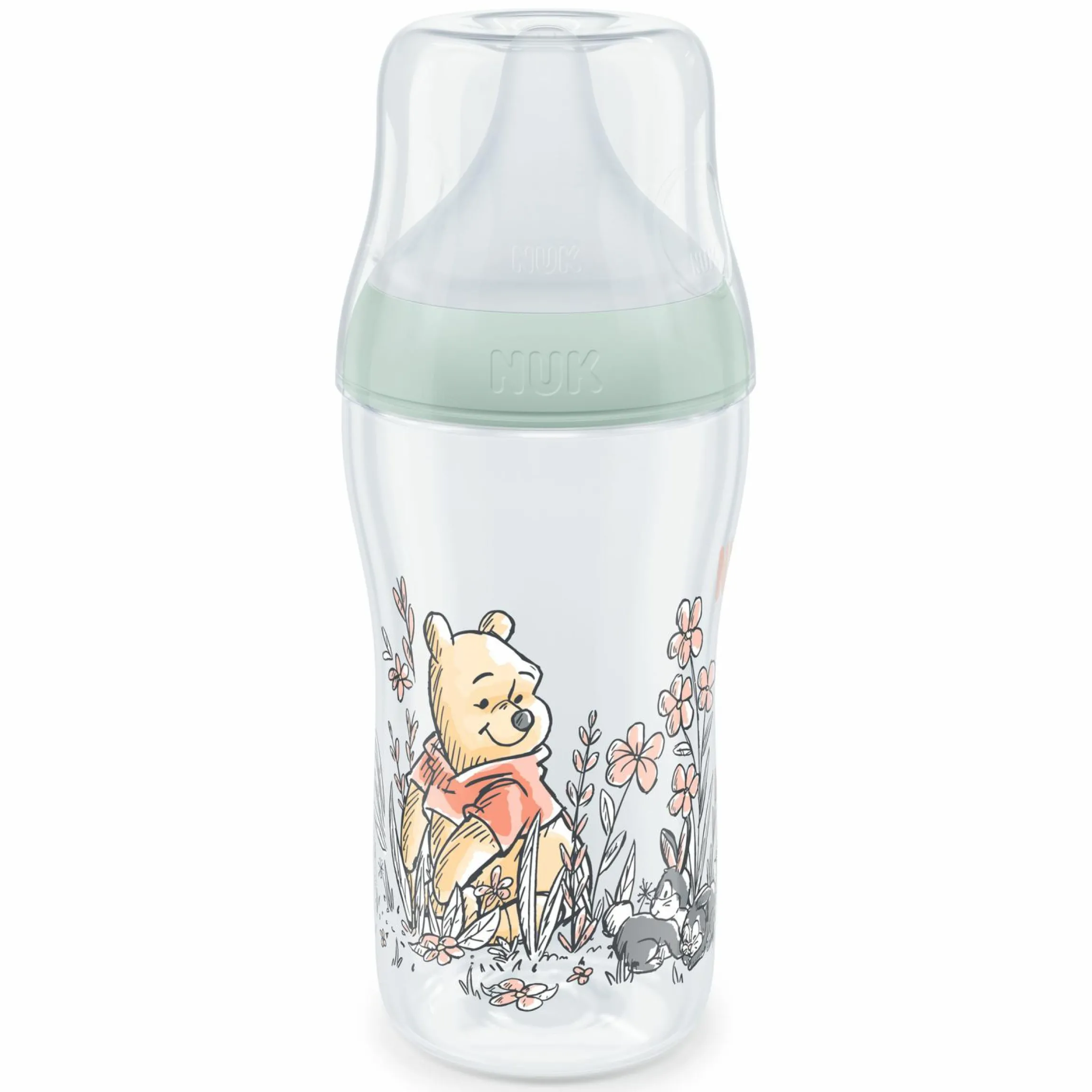 PP-Flasche Perfect Match 260 ml + Silikon-Sauger Gr. M - Disney Winnie Pooh - Grün
