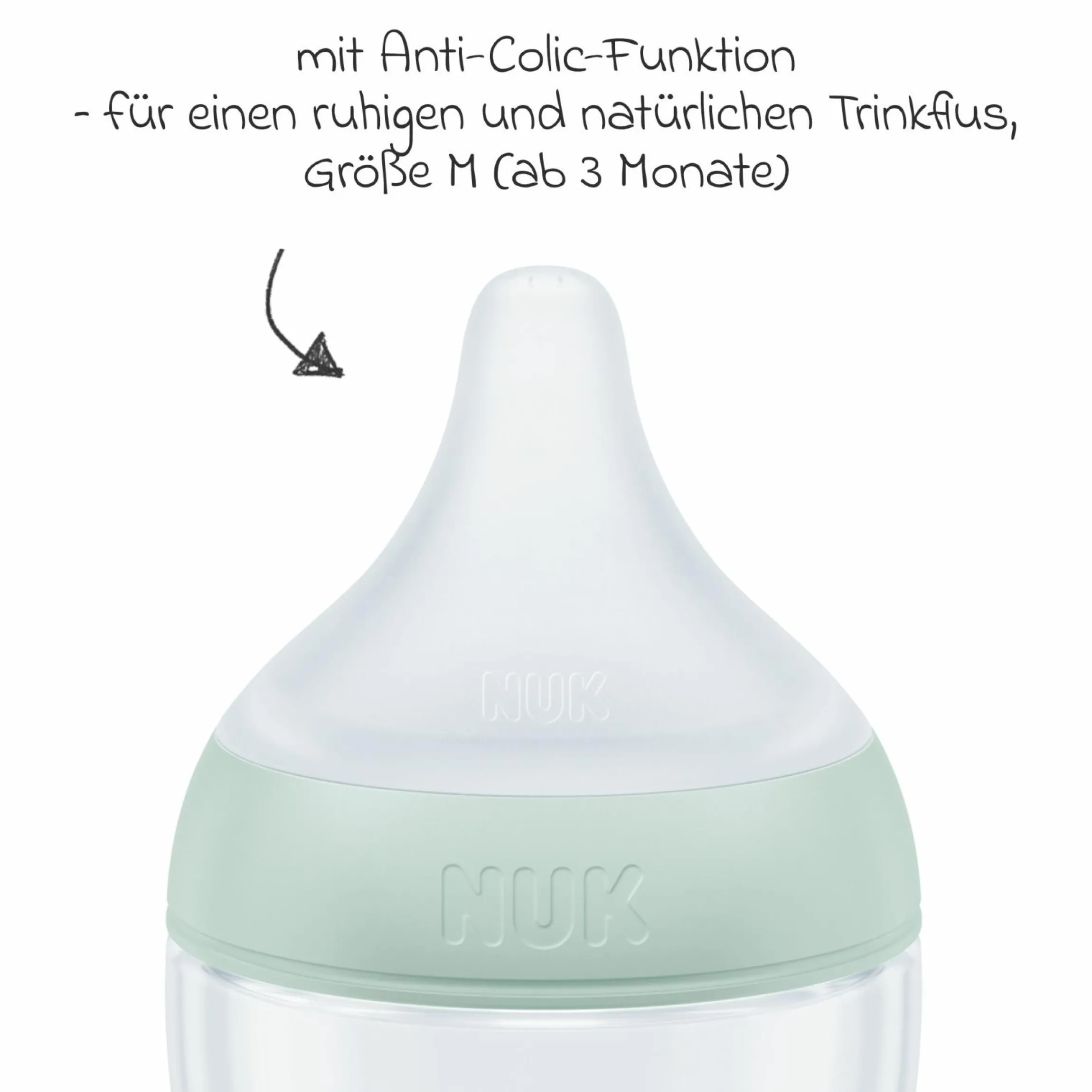 PP-Flasche Perfect Match 260 ml + Silikon-Sauger Gr. M - Disney Winnie Pooh - Grün