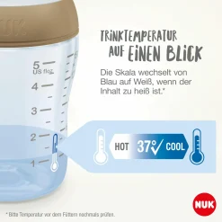 PP-Flasche Perfect Match 150 ml + Silikon-Sauger Gr. S - Zweige - Grau