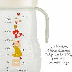 PP-Flasche Trainer + Night 220 ml - Beige