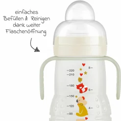 PP-Flasche Trainer + Night 220 ml - Beige