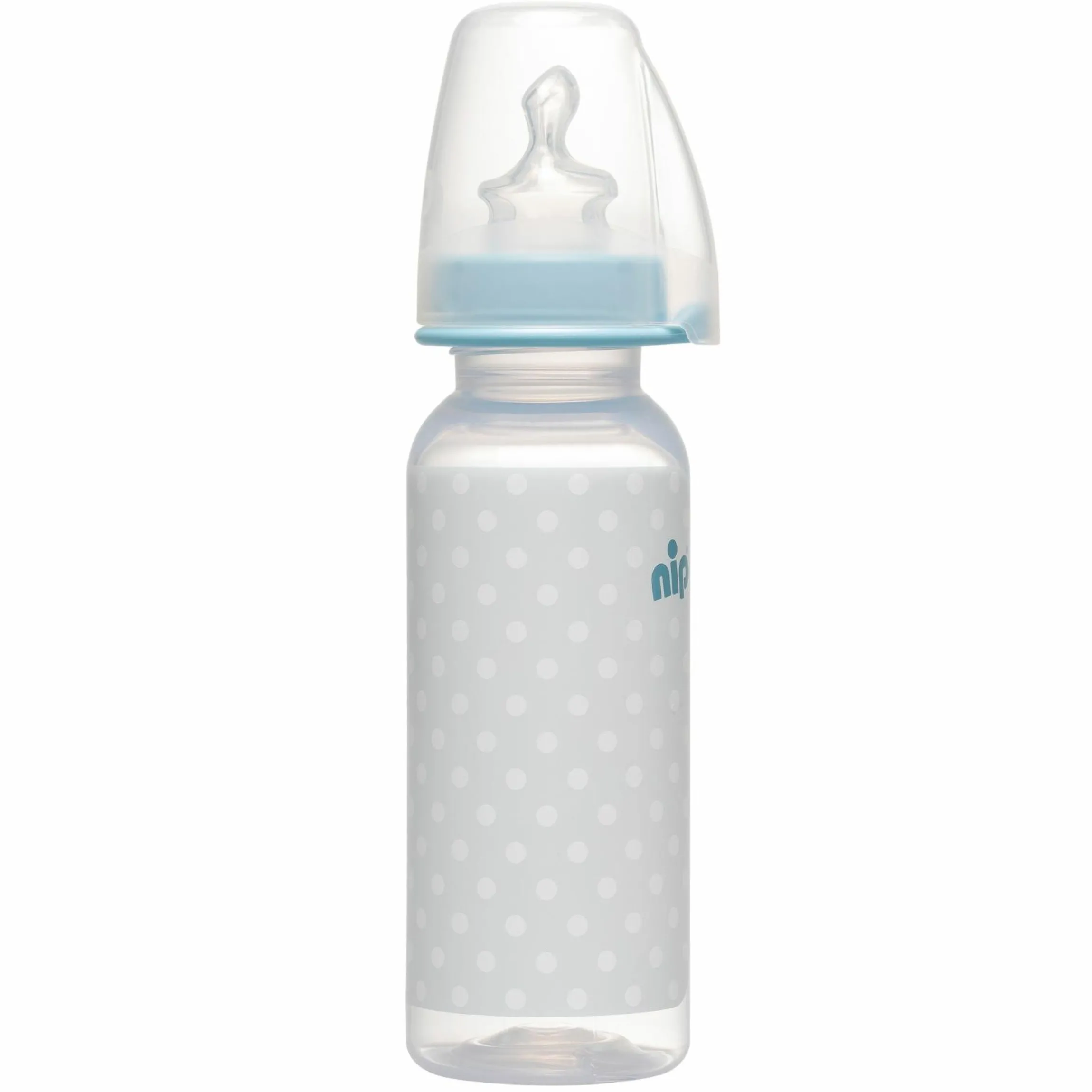 PP-Flasche Trendy 250 ml - Silikon Gr. 1 M - Blau