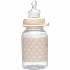 PP-Flasche Trendy 125 ml - Silikon Gr. 1 S - Punkte - Beige