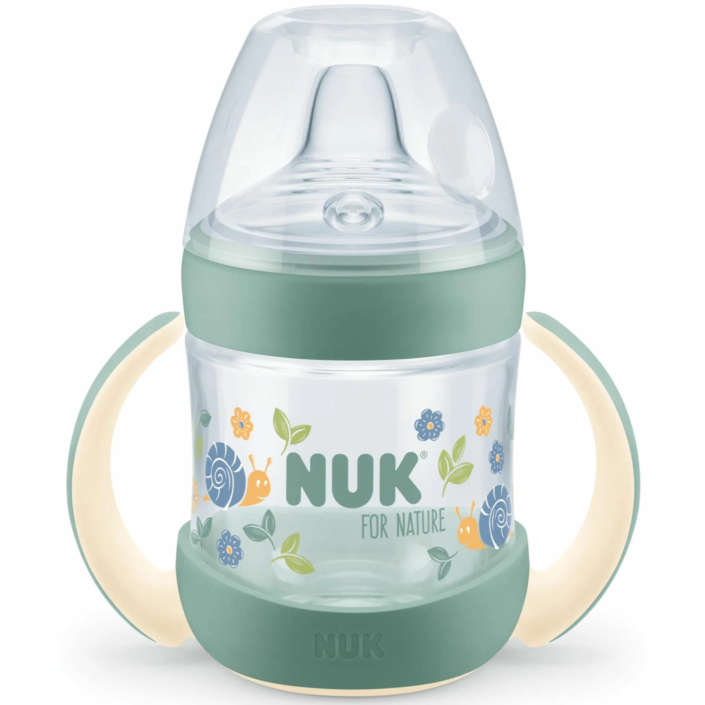 PP-Trinklernflasche for Nature 150 ml + Silikon-Trinktülle - Grün