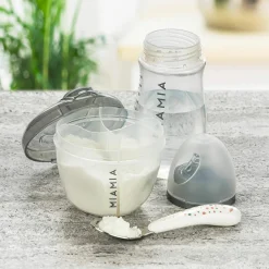 Premium Glas-Flaschen-Set Natural 11-tlg. - 6 Babyflaschen + Flaschenbürste + Milchpulverportionierer + 3 Spucktücher