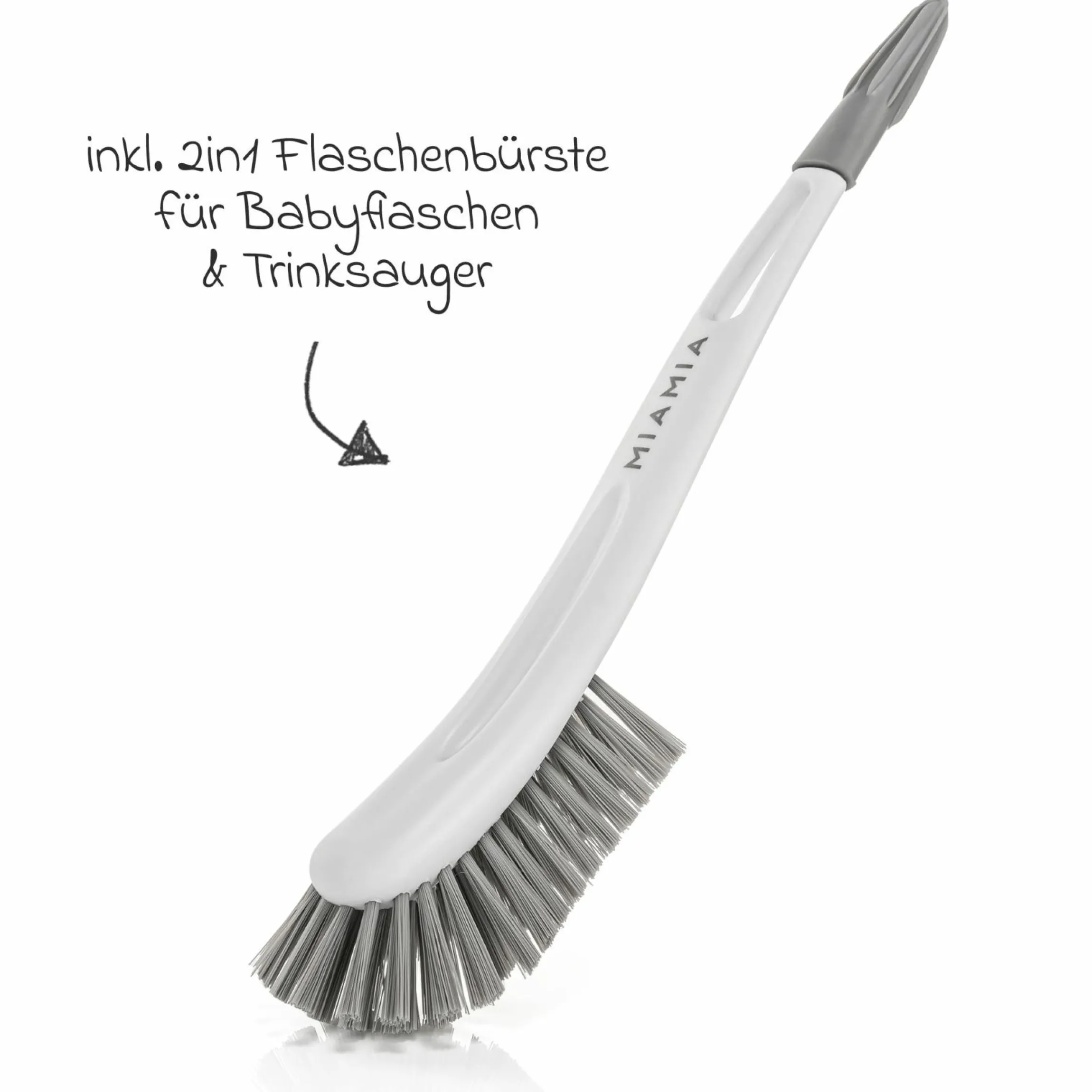 Premium Glas-Flaschen-Set Natural 11-tlg. - 6 Babyflaschen + Flaschenbürste + Milchpulverportionierer + 3 Spucktücher