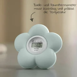 Premium Pflege Set 14-tlg. Badethermometer + Gesundheitsset + Kapuzenbadetuch + 2 Waschhandschuhe