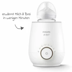 Premium Starter-Set Glas Natural 9-tlg. - Babykostwärmer + 4x Babyflasche + 1x Flaschenbürste + 3x Spucktuch