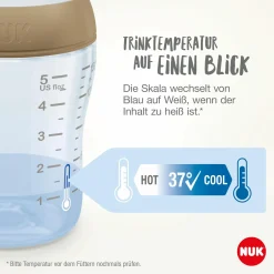 Premium Starter-Set 9-tlg. - Babykostwärmer + 4 PP-Flaschen Perfect Match + 1 Flaschenbürste + 3 Spucktücher - Regenbogen - Weiß