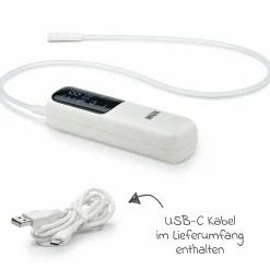 Premium Still-Set Deluxe 67-tlg. - elektr. Milchpumpe Soft&Easy + 3 PP-Flaschen Perfect Match + 60 Stilleinlagen + 3 Spucktücher - Regenbogen - Weiß