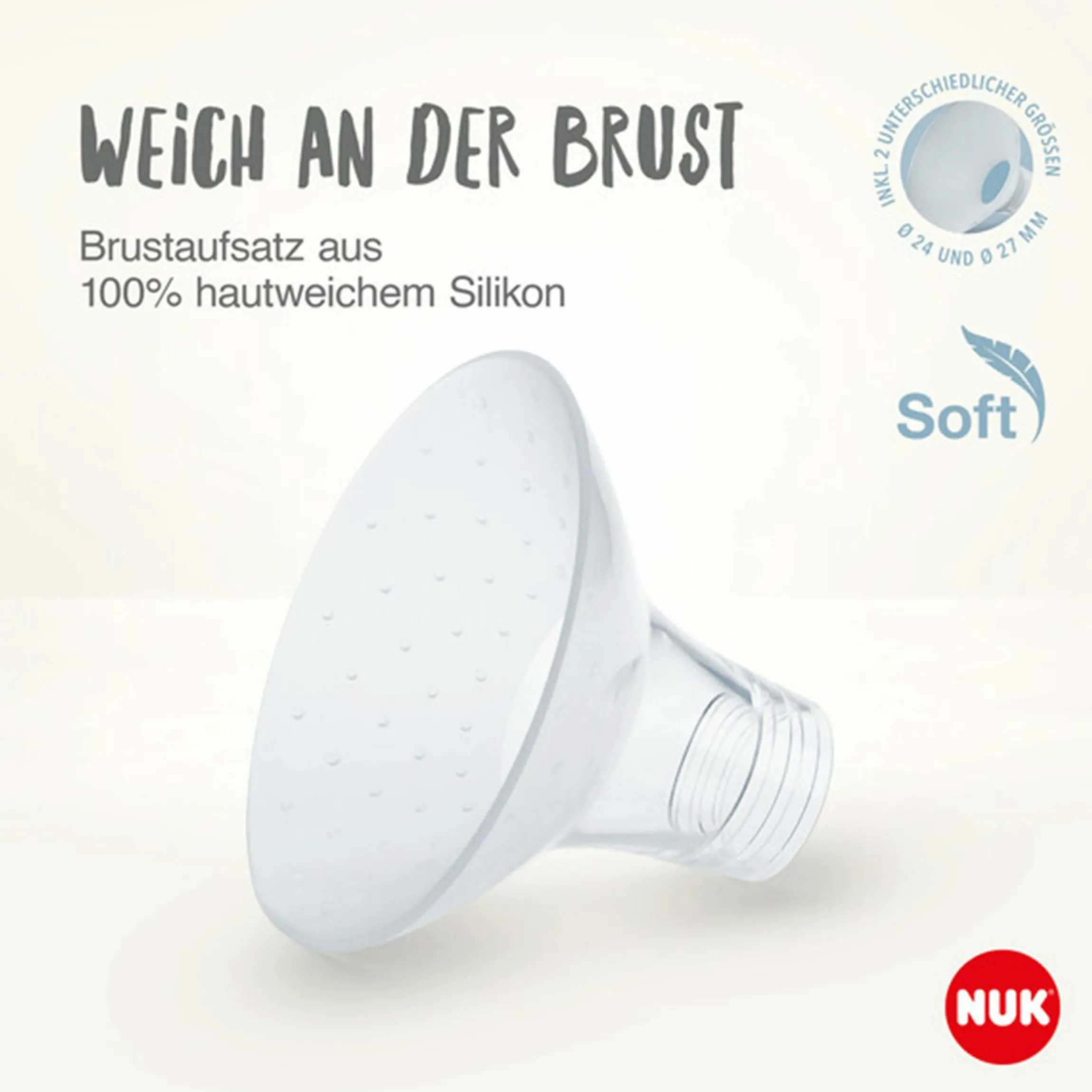 Premium Still-Set Deluxe 68-tlg. - elektr. Milchpumpe Soft&Easy + 4 Glas-Flaschen Perfect Match + 60 Stilleinlagen + 3 Spucktücher - Regenbogen - Weiß