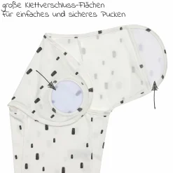 Pucksack Cozy Swaddle Bag GOTS - Bricks - Milky