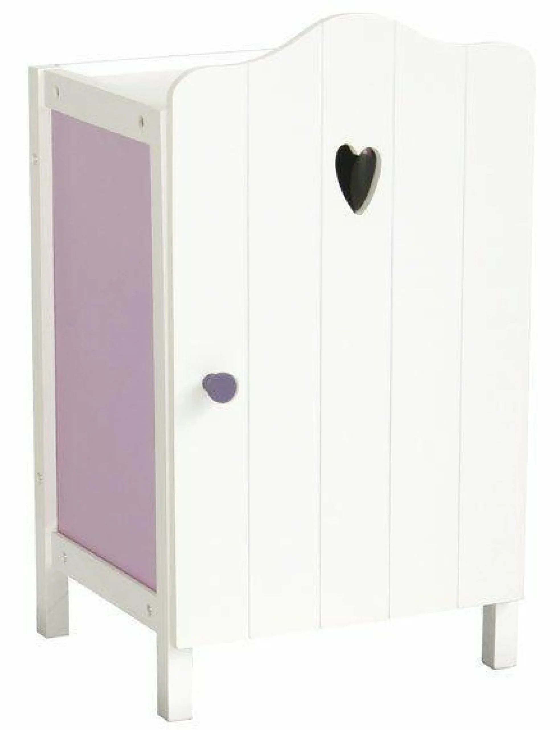 Puppen-Kleiderschrank Fienchen - Weiß Lila