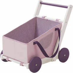 Puppenwagen Fienchen mit abnehmbarer Tragetasche - Weiß-Lila