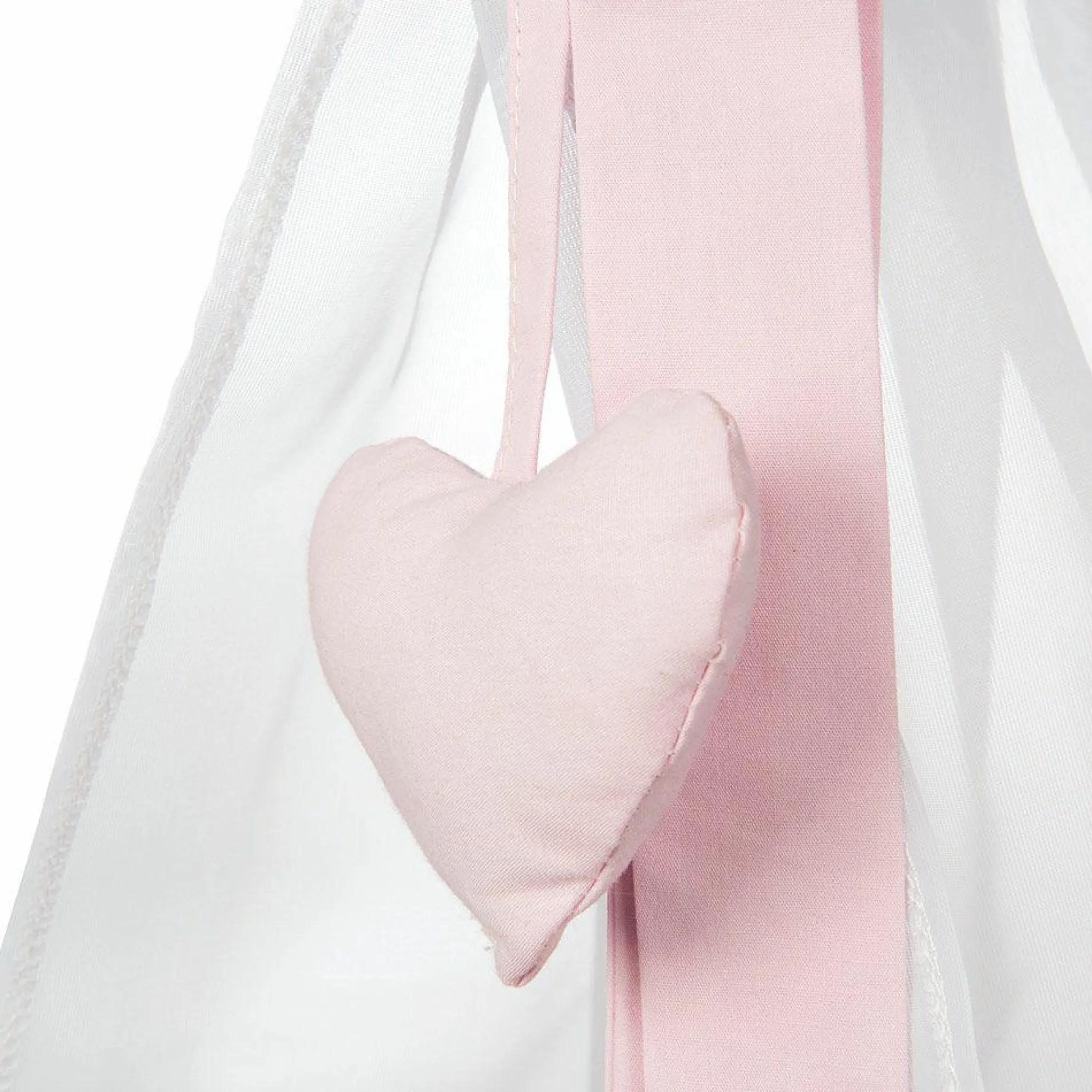 Puppen-Wiege Scarlett - Weiß Rosa