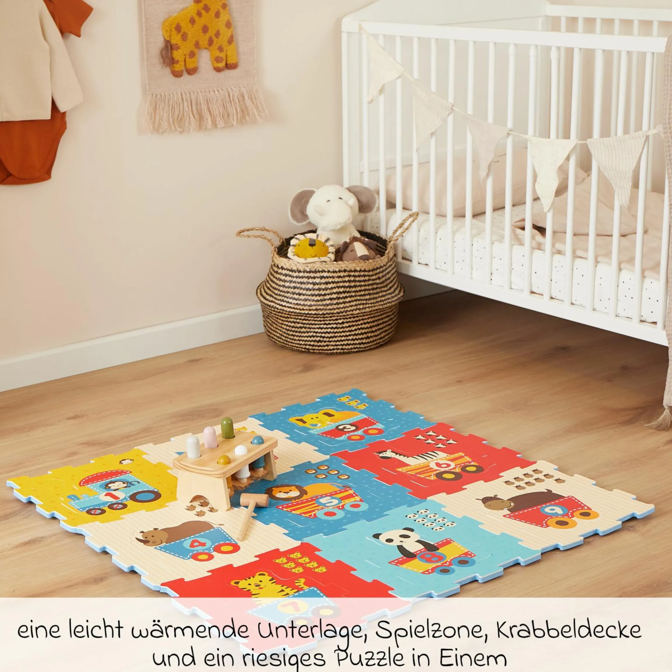 Puzzlematte 18-tlg. - Tierzug