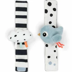 Rasselarmband 2er Pack - Happy Clouds - Blau