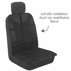 Rücksitzschoner und Polsterschutz für Babyschalen & Kindersitze - Black - Kollektion 2025