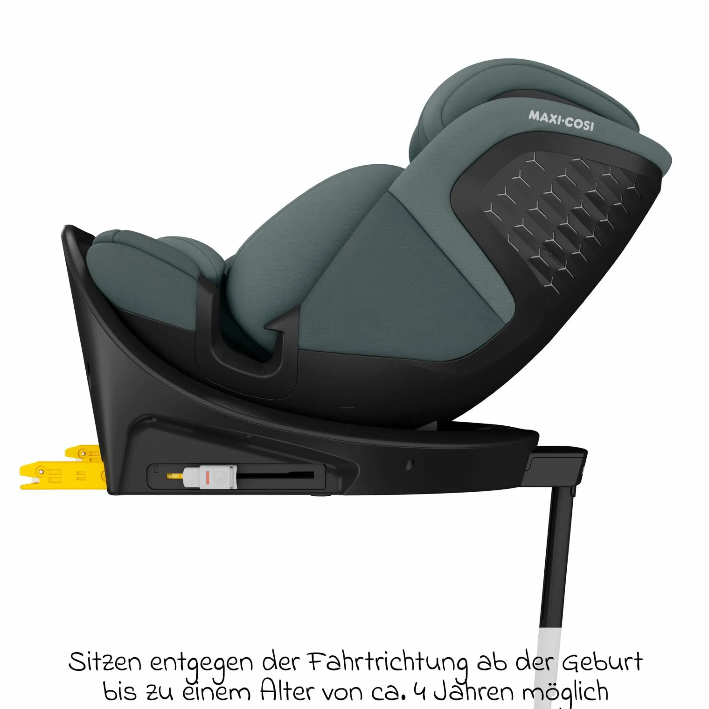 Reboarder-Kindersitz Emerald 360 S i-Size drehbar ab Geburt - 12 Jahre (40 cm - 150 cm) mit G-Cell Seitenaufpralltechnologie & Isofix-Base - Tonal Graphite - Kollektion 2025