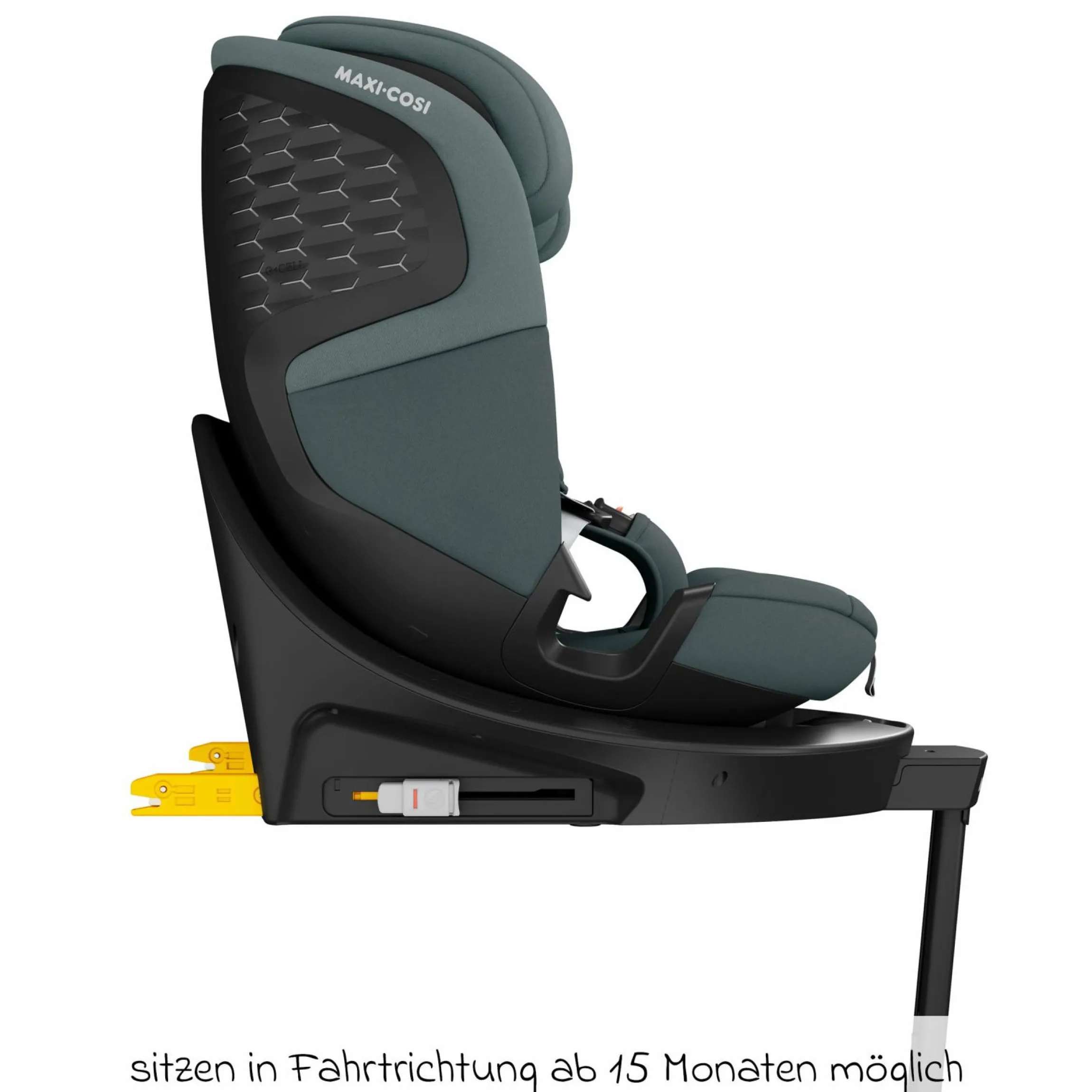 Reboarder-Kindersitz Emerald 360 S i-Size drehbar ab Geburt - 12 Jahre (40 cm - 150 cm) mit G-Cell Seitenaufpralltechnologie & Isofix-Base - Tonal Graphite - Kollektion 2025